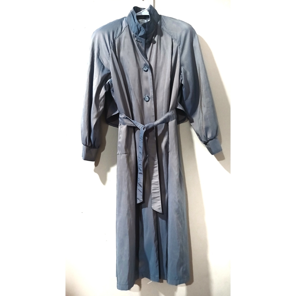 VINTAGE 80's Irridescent Traveler Rain Coat 8